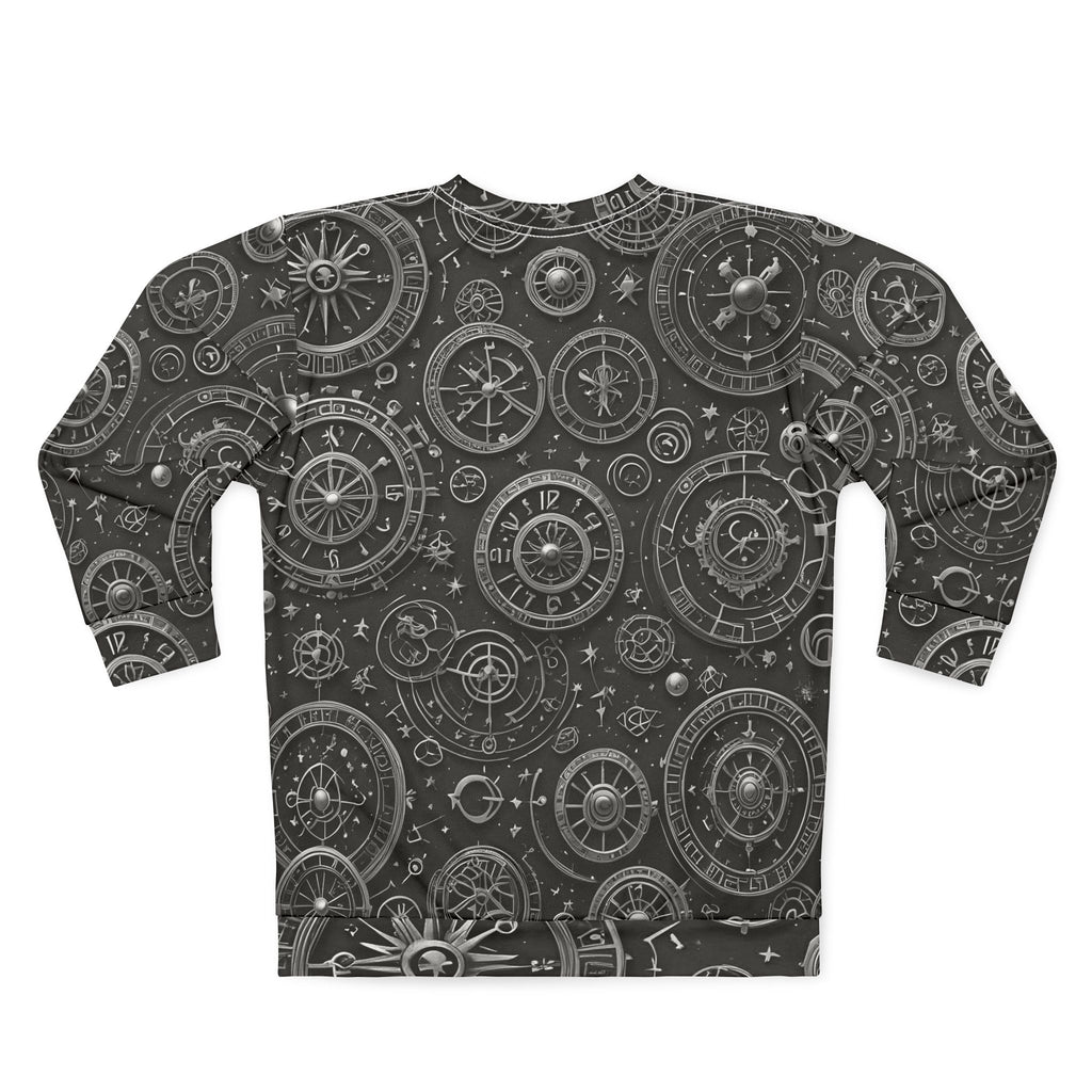 Compass Gear Sweatshirt — Vintage Nautical Steampunk All-Over Print