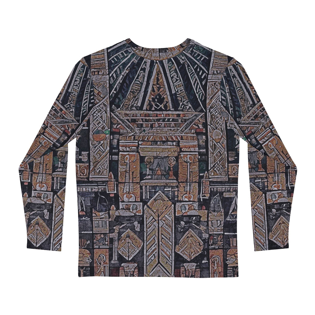 Tribal Geometric All-Over Print Long Sleeve Shirt