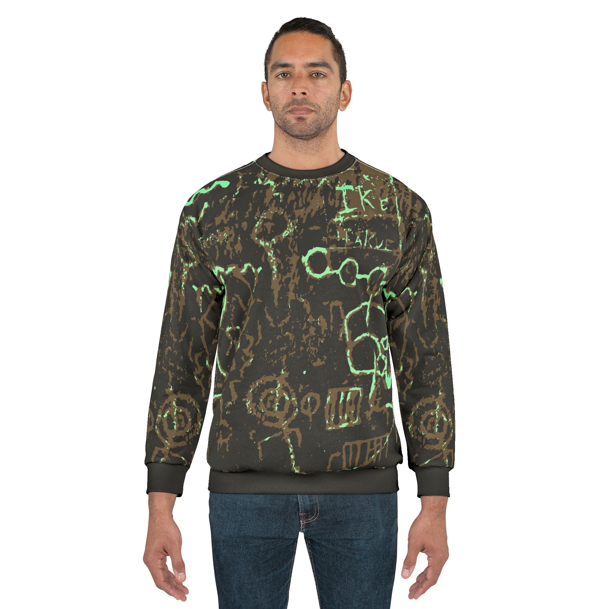Neon Doodle All-Over Print Sweatshirt