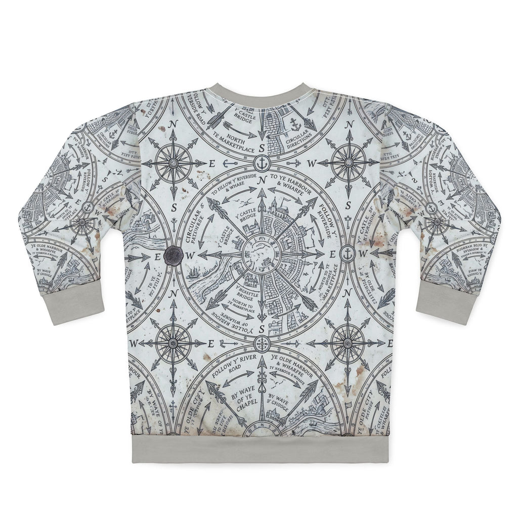 Vintage Compass Pattern Sweatshirt