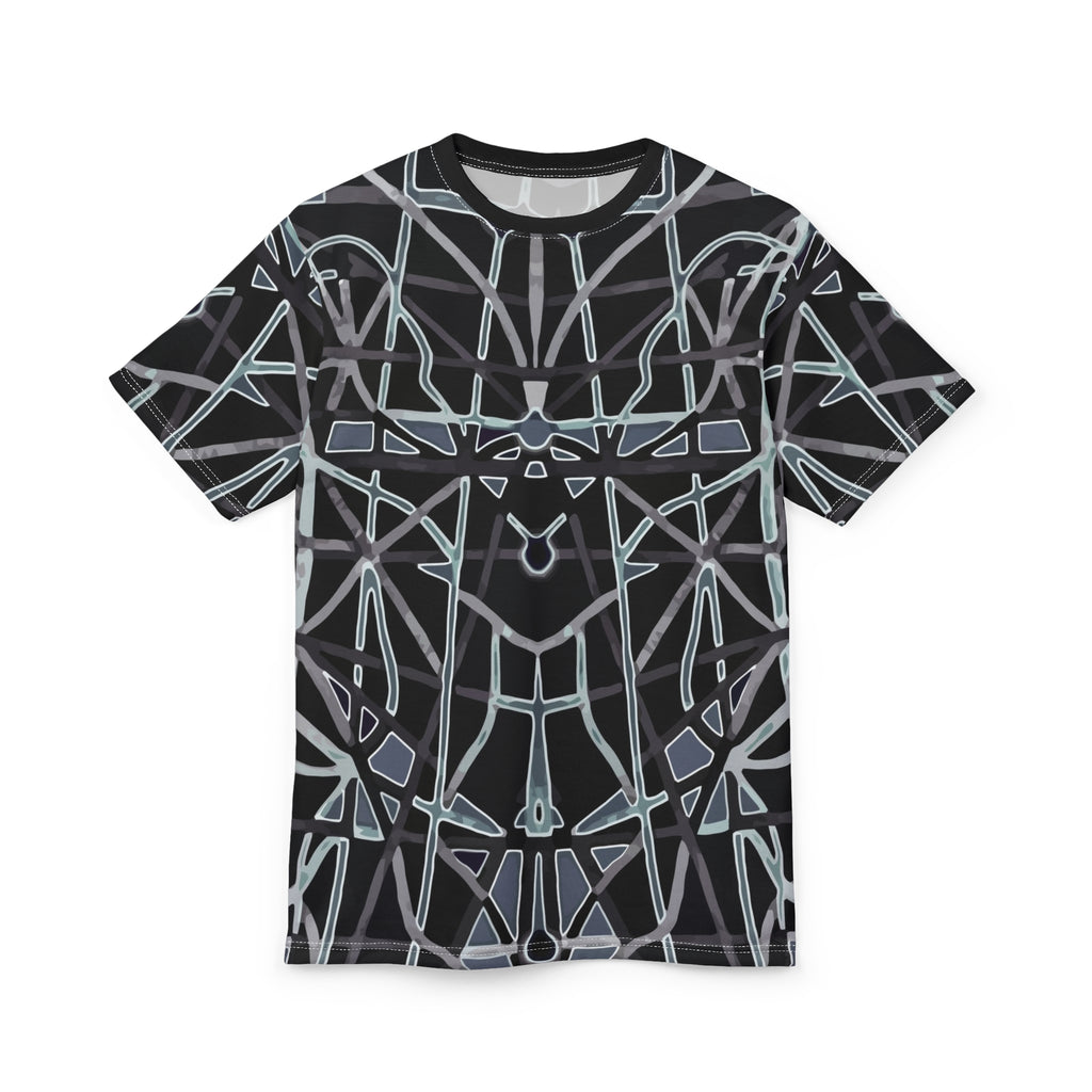 T-shirt imprimé motif géométrique abstrait all-over