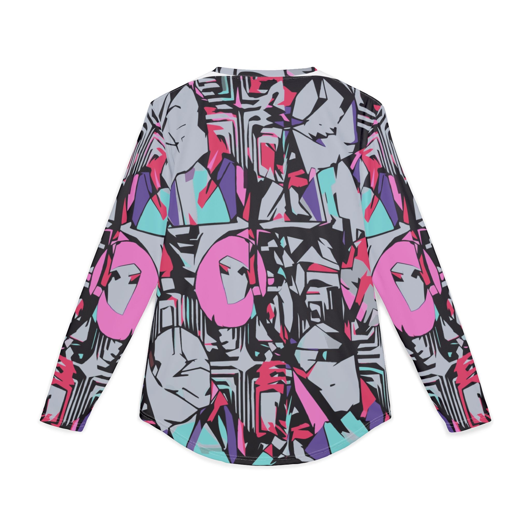 Men's UV Long Sleeve Shirt "UPF 50+" protection — Abstract Retro Graffiti Print