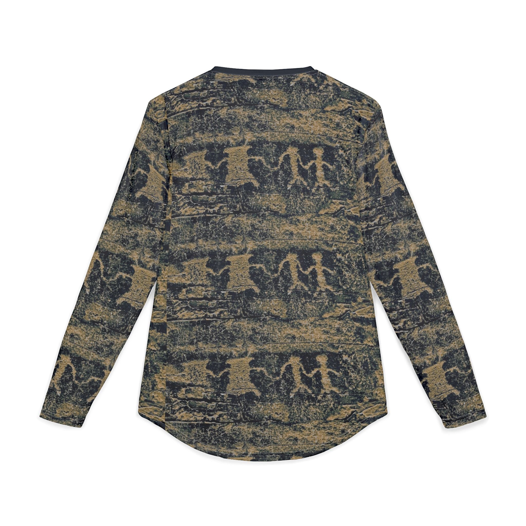 Men's Long Sleeve UV Shirt –  "UPF 50+" Desert Petroglyph Print