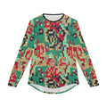 Men's UV Long Sleeve Shirt — "UPF 50+" Abstract Pixel Mosaic Print