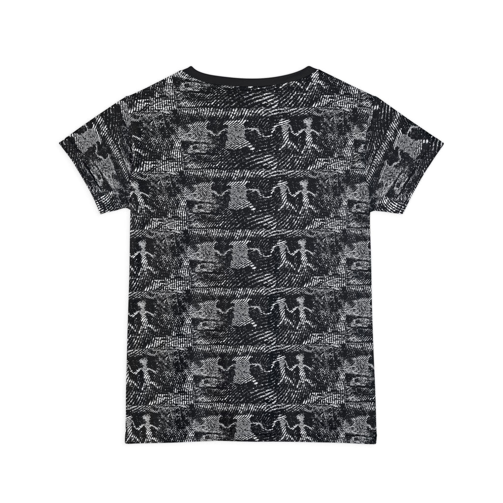 Stone Age Petroglyph Pattern Women's Tee