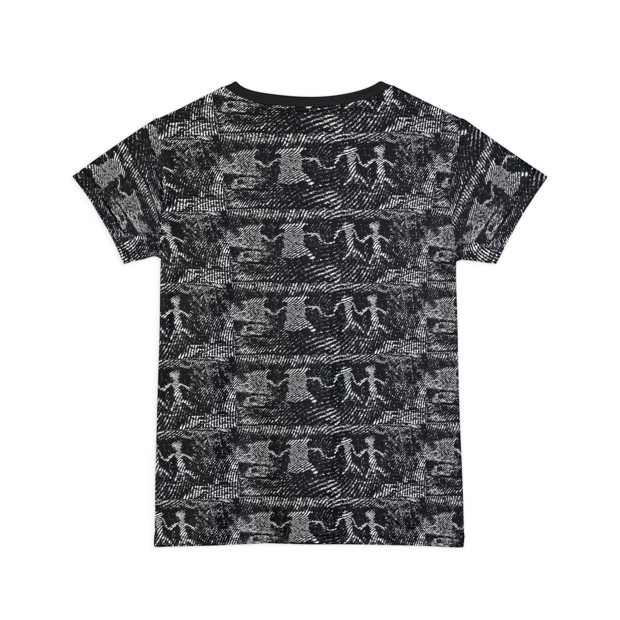 Stone Age Petroglyph Pattern Women's Tee