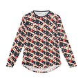 Men's Long Sleeve UV Shirt —  "UPF 50+" Retro Geometric Nautical Pattern