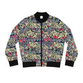 Graffiti Skull All-Over Print Bomber Jacket