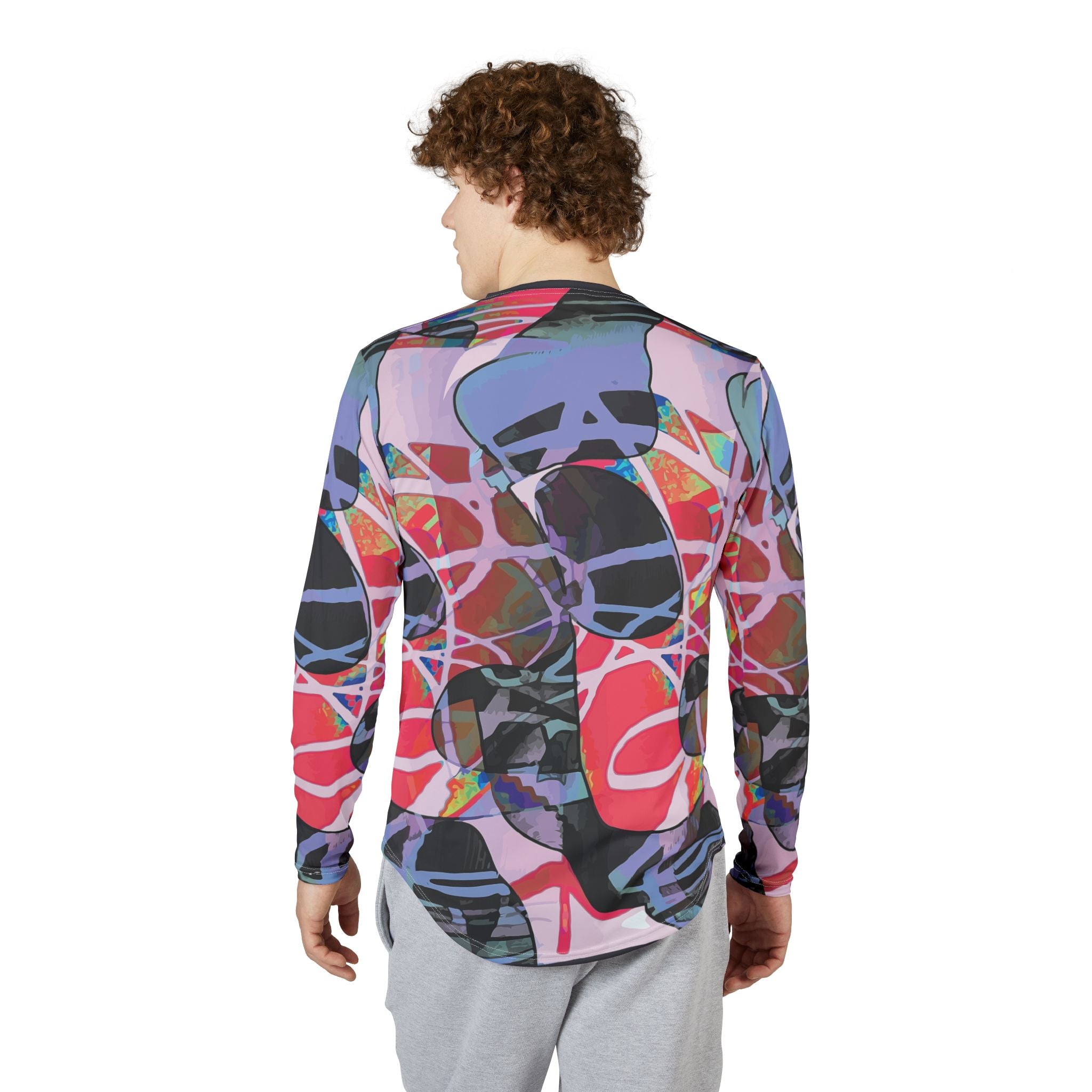 Men's UV Protection Long Sleeve Shirt "UPF 50+" Vibrations (AOP)