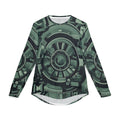 Men's Tech-Pattern UV Long Sleeve Shirt"UPF 50+" protection  — Futuristic Circuit All-Over Print