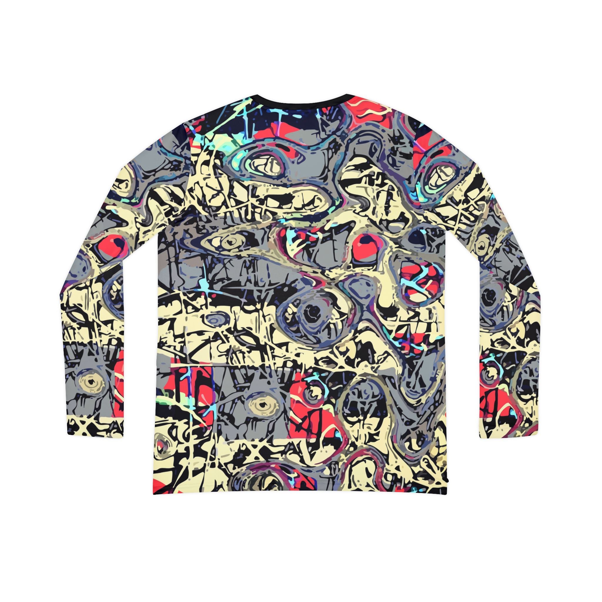 Abstract Graffiti V-Neck Long Sleeve