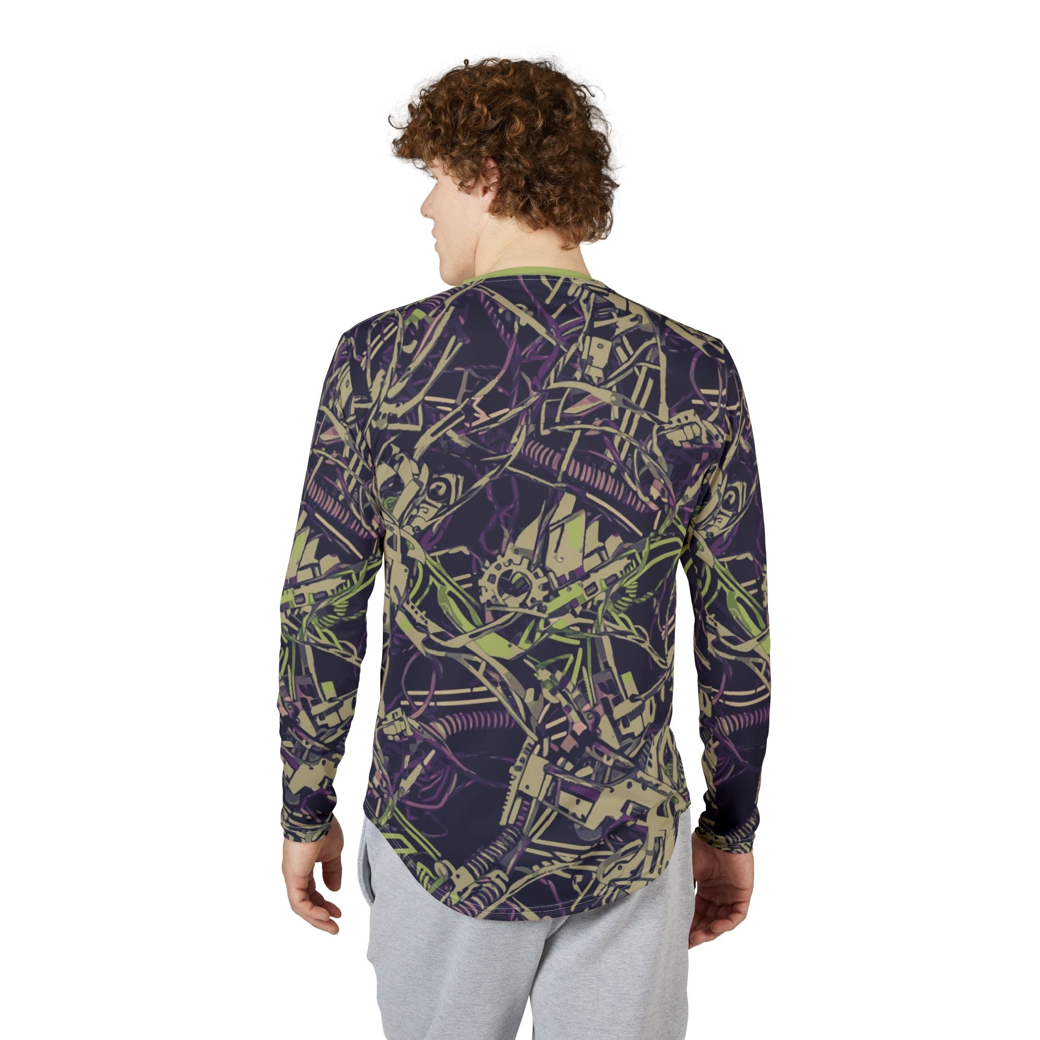 UV Protective Shirt UPF 50+ — Abstract Mechanical Camo AOP