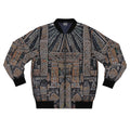 Egyptian Hieroglyph Pattern Bomber Jacket
