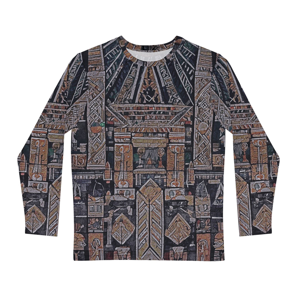 Tribal Geometric All-Over Print Long Sleeve Shirt