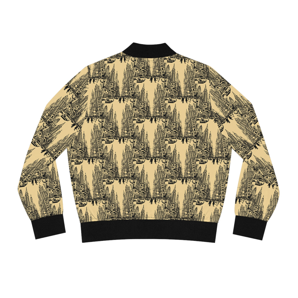 Vintage Forest Sketch Bomber Jacket — Women's All-Over Print