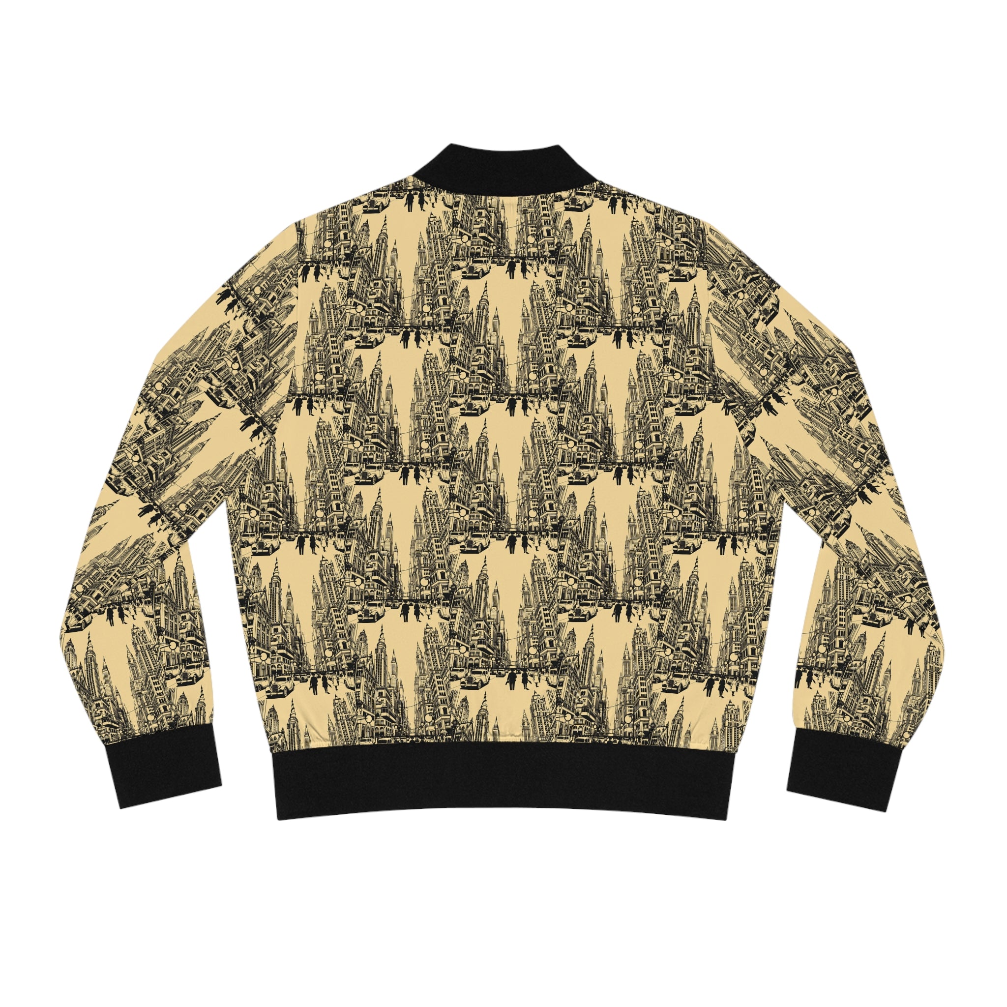 Vintage Forest Sketch Bomber Jacket — Women's All-Over Print