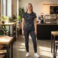 Women's All-Over Print Tee — Chalk Petroglyph Pattern