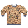 Petroglyph Pattern Sweatshirt – Tribal Rock Art All-Over Print