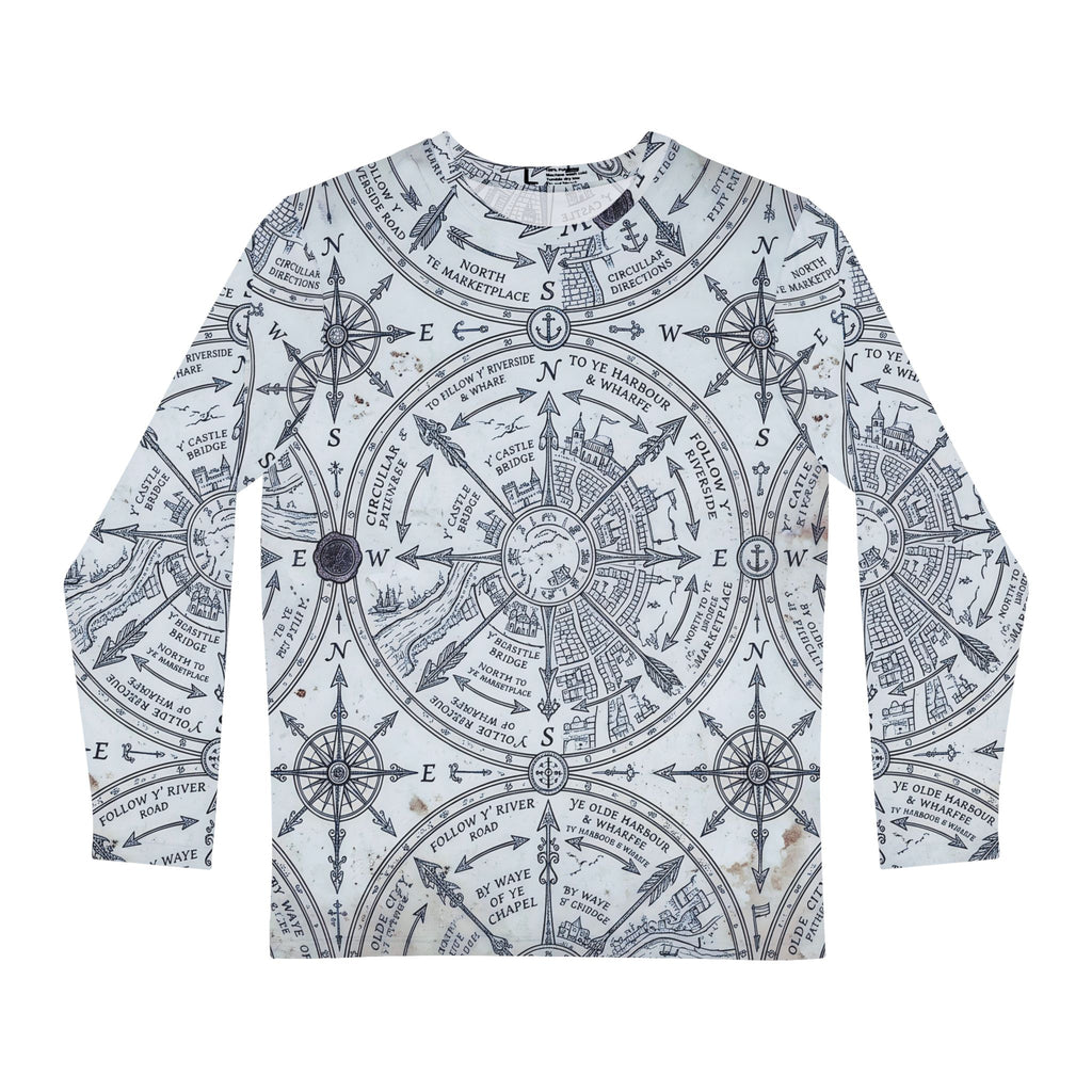 Nautical Compass Long Sleeve Shirt