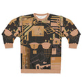 Abstract Retro Tech Graphic Sweatshirt