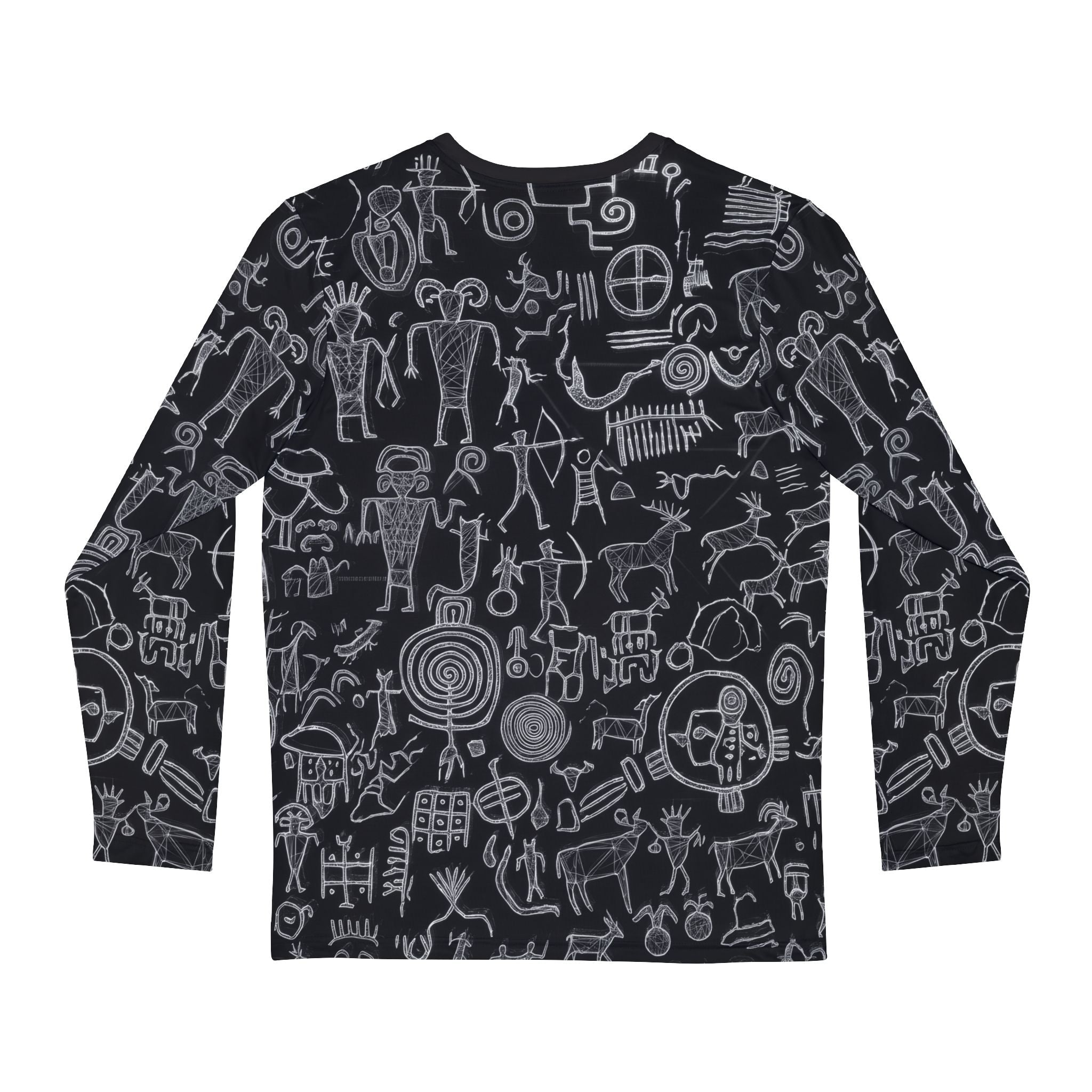 Petroglyph Pattern Long Sleeve Shirt