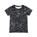 Women's All-Over Print Tee — Chalk Petroglyph Pattern