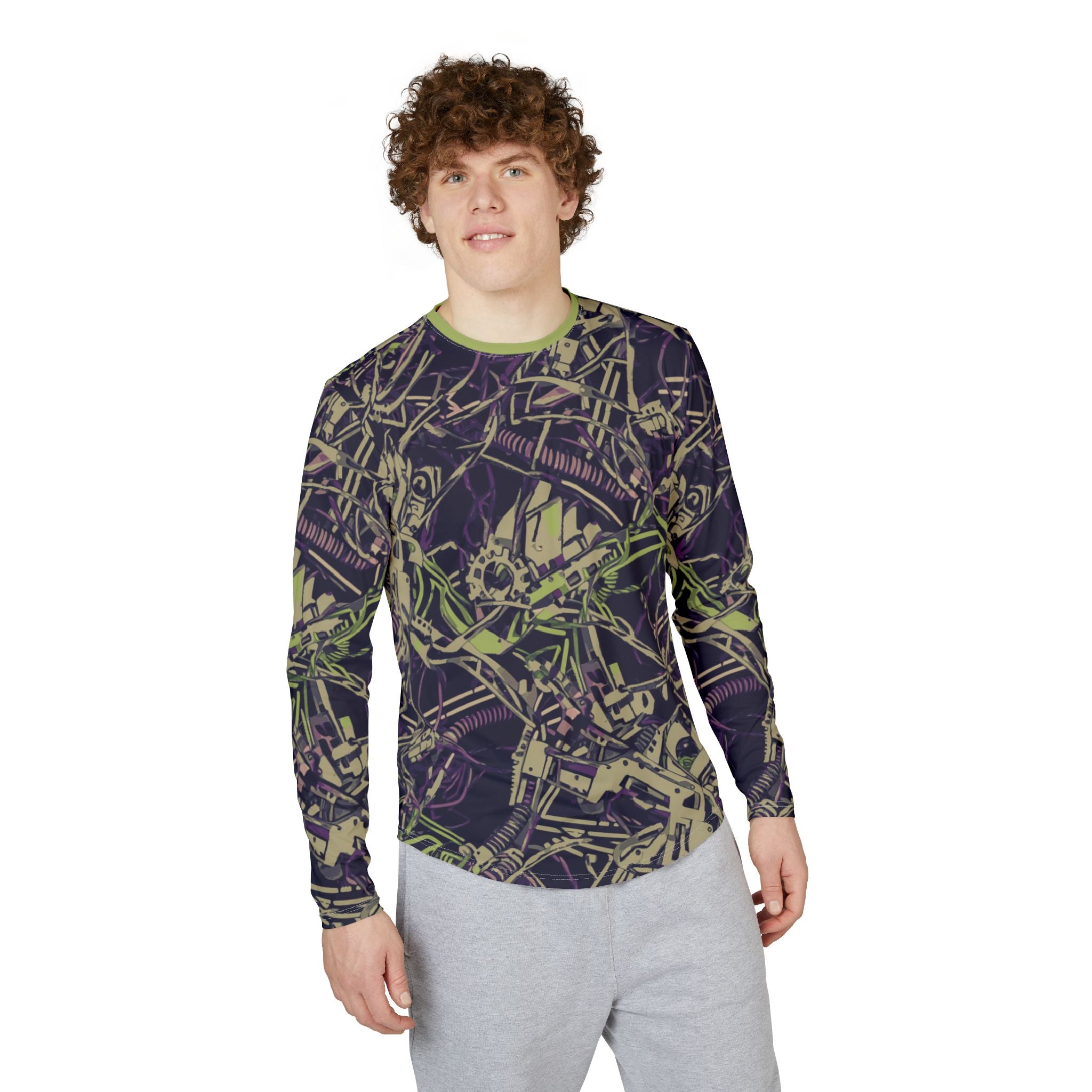 UV Protective Shirt UPF 50+ — Abstract Mechanical Camo AOP