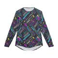 Retro Cassette Pattern Long Sleeve Shirt "UPF 50+" protection — UV Protection