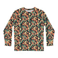Men's Retro Geometric All-Over Print Long Sleeve Shirt