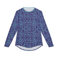 Men's UV Long-Sleeve Shirt "UPF 50+" protection— Blue Geometric AOP Sun Protection Top