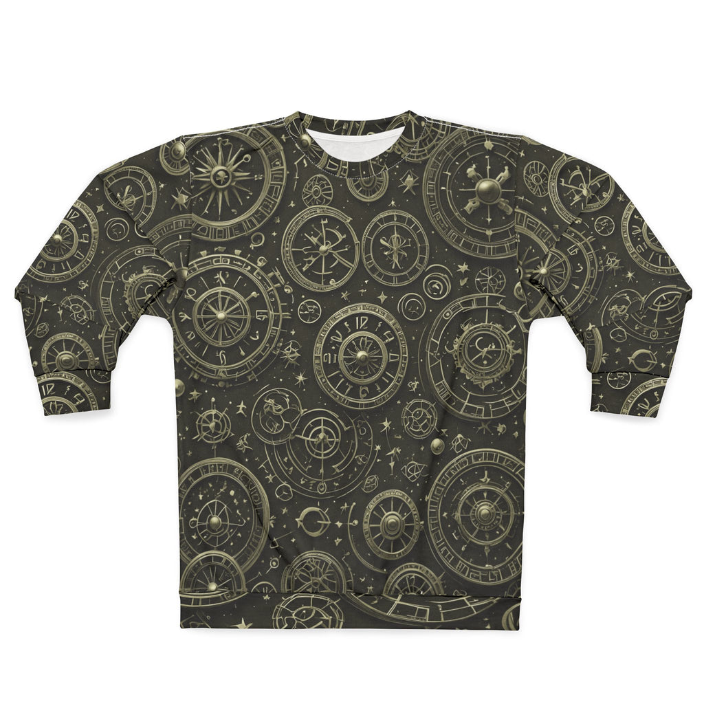 Astrolabe Compass Pattern Sweatshirt
