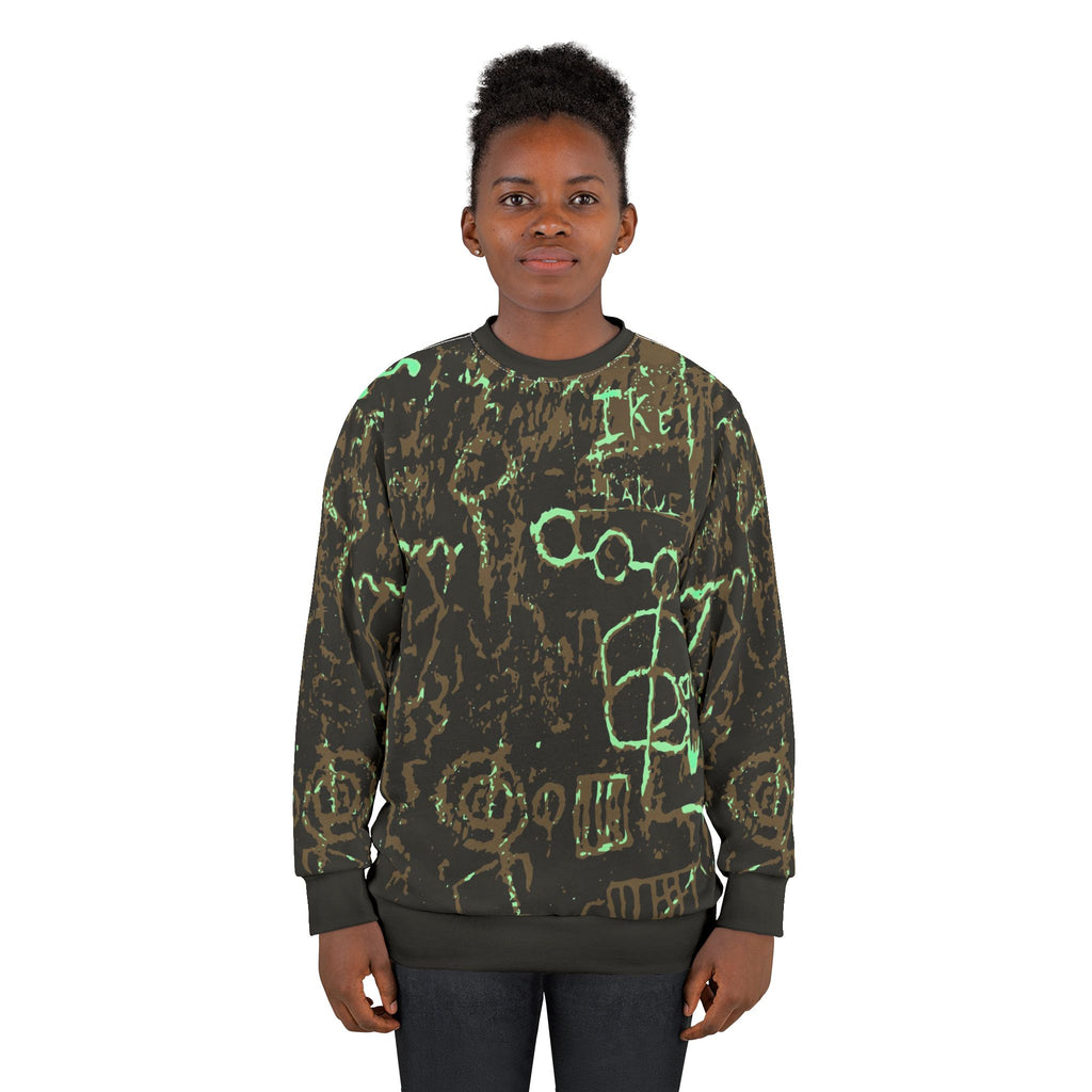 Neon Doodle All-Over Print Sweatshirt