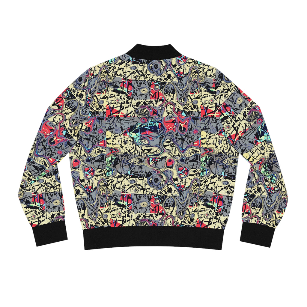 Graffiti Skull All-Over Print Bomber Jacket