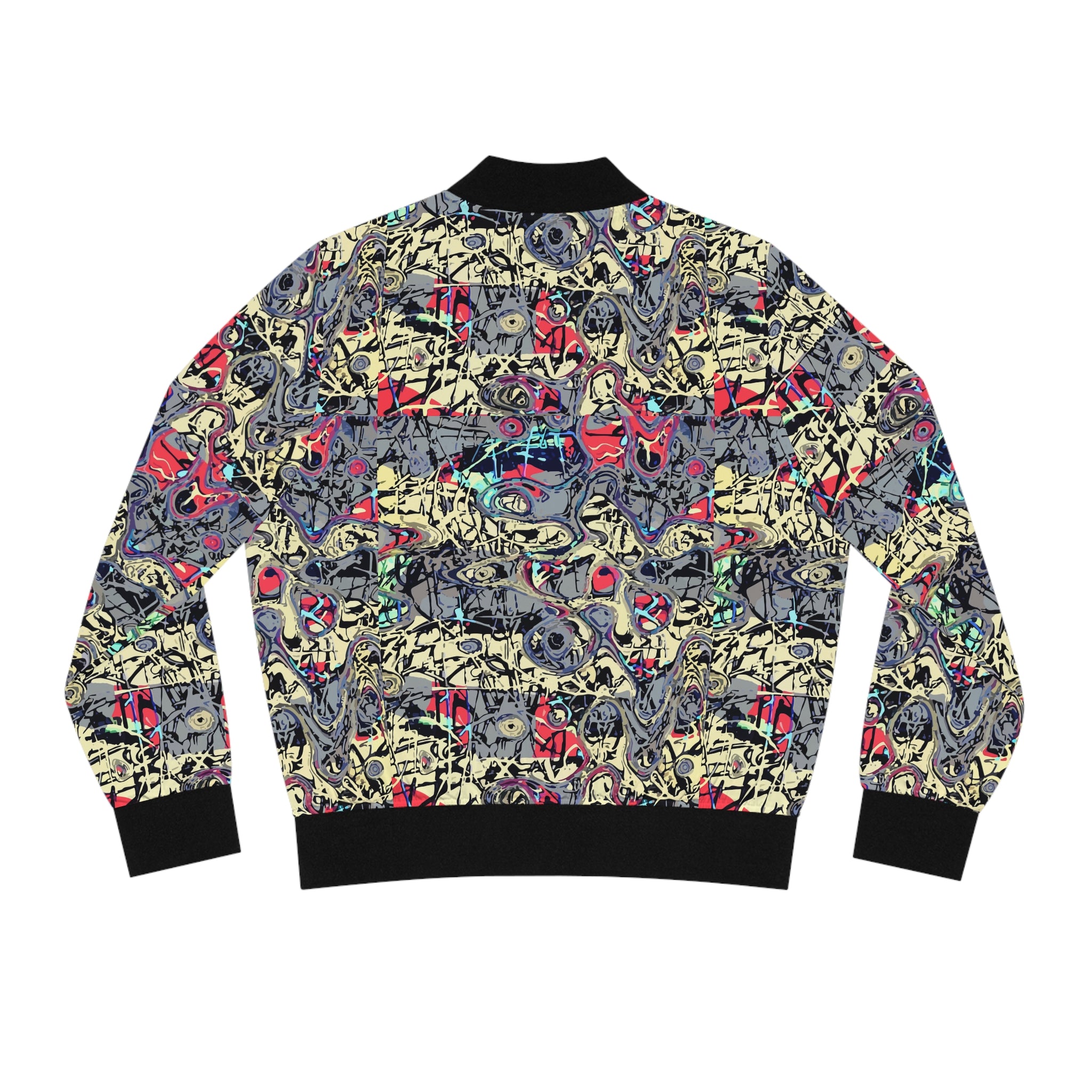 Graffiti Skull All-Over Print Bomber Jacket