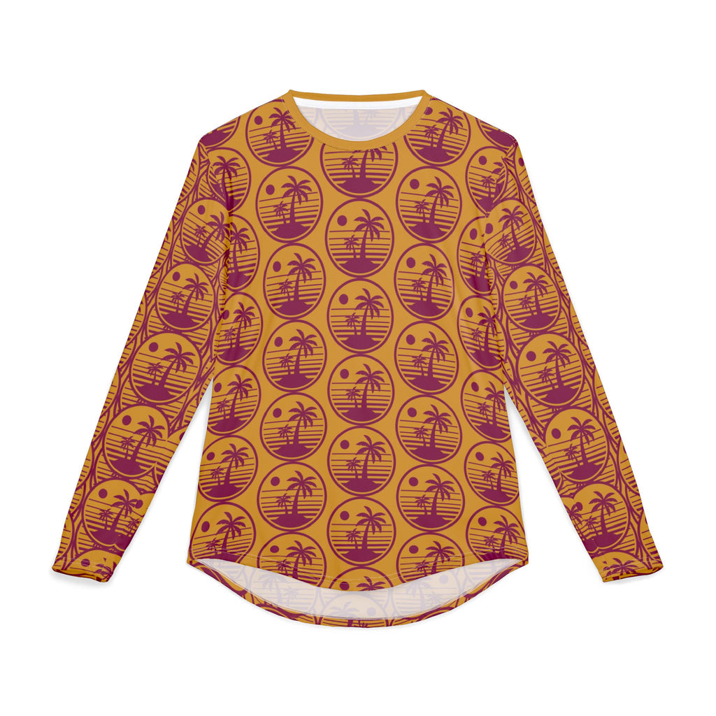 UV Protective Shirt UPF 50+ — Retro Sunset Palm Pattern
