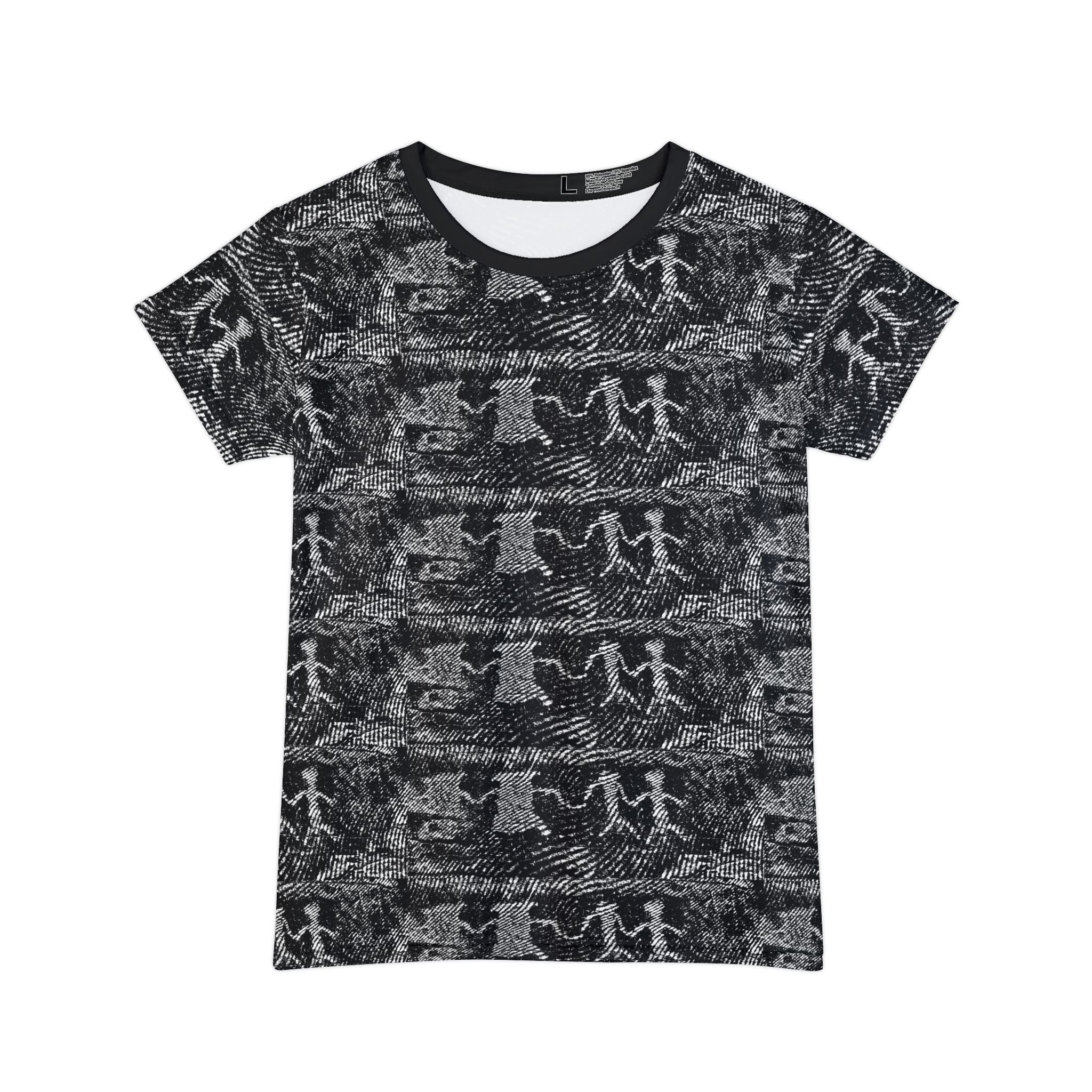 Stone Age Petroglyph Pattern Women's Tee