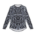 Men's Long Sleeve UV shirt "UPF 50+"  — Geometric Monochrome All-Over Print