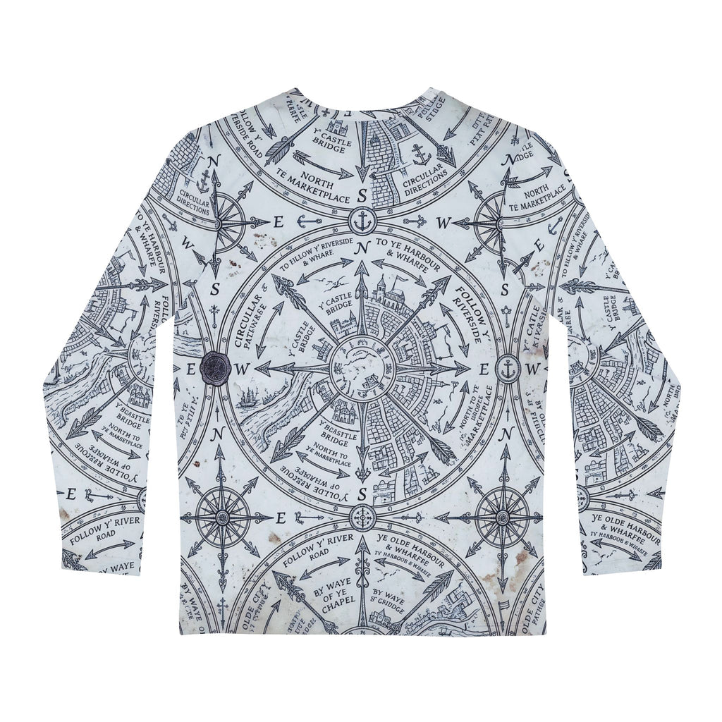 Nautical Compass Long Sleeve Shirt